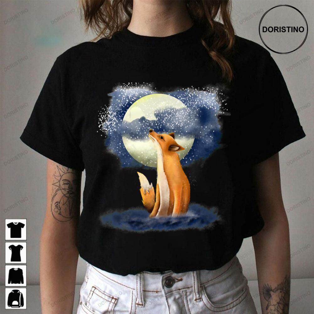 The Fox Under The Moon Awesome Shirts